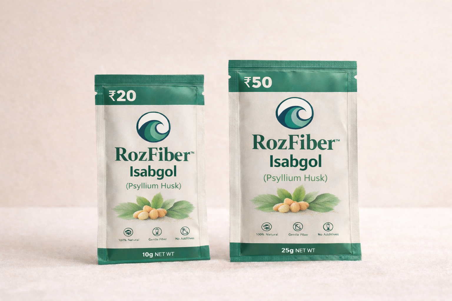 Rozfiber 10g trial pack.